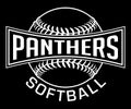 Panthers Softball Graphic-One Color-White