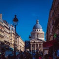 PanthÃÂ©on. View from Rue Soufflot Royalty Free Stock Photo