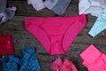 Panties on the floor Royalty Free Stock Photo