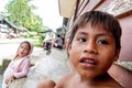 Children living in small village Napo