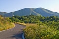 Pantokrator mountain on Corfu island, Greece Royalty Free Stock Photo