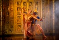 Pantomime (Khon) or traditional Thai classic masked play enacting scenes from the Ramakien