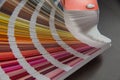 Panton, multi-colored strips of paper, standard Royalty Free Stock Photo