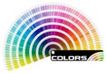 Pantone Color Palette - Semicircle Royalty Free Stock Photo