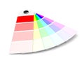 Pantone Colors Sampler Royalty Free Stock Photo