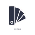 pantone icon on white background. Simple element illustration from construction tools concept