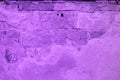 Pantone Trend Ultraviolet 2018, Brick wall is painted on ultra violet