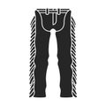 Pants of cowboy vector icon.Black vector icon isolated on white background pants of cowboy.