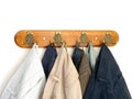 Pants hung on the hooks Royalty Free Stock Photo