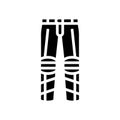 pants motorcycle glyph icon vector illustration Royalty Free Stock Photo