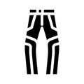 pants motorcycle glyph icon vector illustration Royalty Free Stock Photo