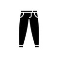 Pants - trousers icon, vector illustration, black sign on isolated background