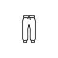 Pants trousers line icon