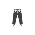 Pants trousers vector icon