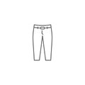 Pants trousers vector icon symbol isolated on white background