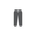 Pants trousers vector icon symbol isolated on white background