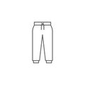 Pants trousers vector icon symbol isolated on white background