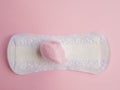 Panty liner with pink cotton