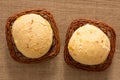 Pao de Queijo is a cheese bread ball from Brazil. Also known as Royalty Free Stock Photo