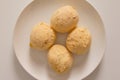 Pao de Queijo is a cheese bread ball from Brazil. Also known as Royalty Free Stock Photo