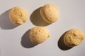 Pao de Queijo is a cheese bread ball from Brazil. Also known as Royalty Free Stock Photo