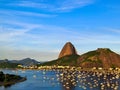 Pao de AÃ§ucar brazilian postcard in the afternoon Royalty Free Stock Photo