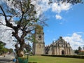 Paoay Church in Ilocos Norte - front view Royalty Free Stock Photo