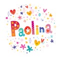 Paolina girls name Royalty Free Stock Photo