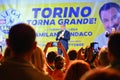 Paolo Damilano candidate for mayor for the Lega party by Matteo Salvini during an electoral rally Turin Italy