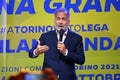 Paolo Damilano candidate for mayor for the Lega party by Matteo Salvini during an electoral rally Turin Italy