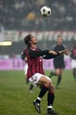 Paolo Maldini in action during the match