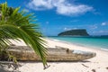 Paopao - traditional Samoan wooden timber kayak on Lalomanu Beach, Upolu Island, Samoa, South Pacific