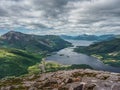 The Pap of Glencoe summit view Royalty Free Stock Photo