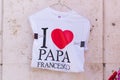 Papa francesco shirt Royalty Free Stock Photo