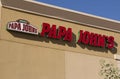 Papa John's Pizza Fast Food Restaurant Royalty Free Stock Photo