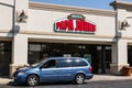 Mishawaka - Circa August 2018: Papa John`s Take-Out Pizza Restaurant. Controversial founder John Schnatter has been forced out I Royalty Free Stock Photo