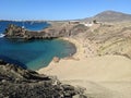 Papagayo beach on Lanzarote island in Spain