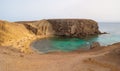Papagayo parrot beach in the south of Lanzarote, one of the Canary Islands in Spain Royalty Free Stock Photo