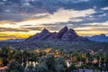 Papago Park after Sunset Royalty Free Stock Photo