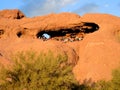 Papago Park in Tempe Arizona, offers spectacular sunsets views to unknown tourists.