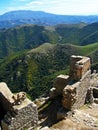 The ruins of Babak fort , Arasbaran region , Northwest Iran