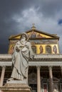 Papal Basilica of Saint Paul Outside the Walls, Rome, Italy Royalty Free Stock Photo