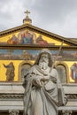 Papal Basilica of Saint Paul Outside the Walls, Rome, Italy Royalty Free Stock Photo