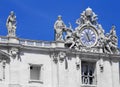 The Papal Basilica of Saint Peter in the Vatican, architectural detail. Royalty Free Stock Photo