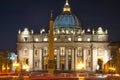 The Papal Basilica of Saint Peter in the Vatican (Basilica Papale di San Pietro in Vaticano). Royalty Free Stock Photo