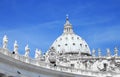 The Papal Basilica of Saint Peter in the Vatican Royalty Free Stock Photo
