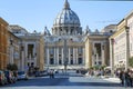 Papal Basilica of Saint Peter in the Vatican. Royalty Free Stock Photo