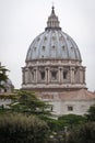 The Papal Basilica of Saint Peter in the Vatican. Vatican City. Royalty Free Stock Photo
