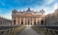 St. Peter`s Basilica in Rome, Italy