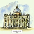 Papal Basilica of St. Peter in the Vatican.